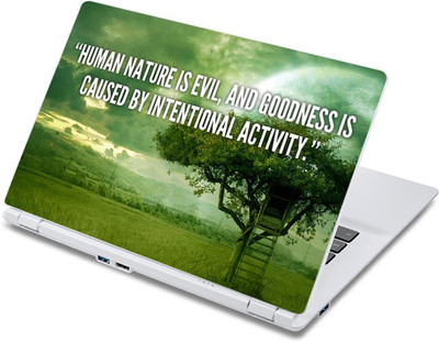 

ezyPRNT The True Quotation for Humans Motivational Quote (13 to 13.9 inch) Vinyl Laptop Decal 13