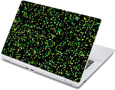 

ezyPRNT Bright Yellow Green Dotted Pattern (13 to 13.9 inch) Vinyl Laptop Decal 13