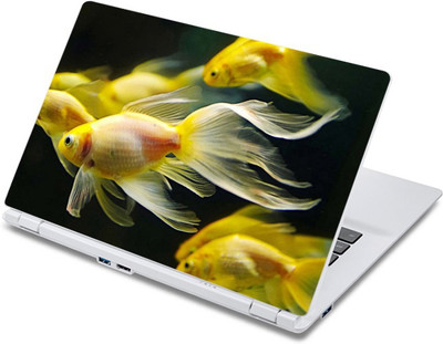 

ezyPRNT The Golden Fishes Aquatic (13 to 13.9 inch) Vinyl Laptop Decal 13