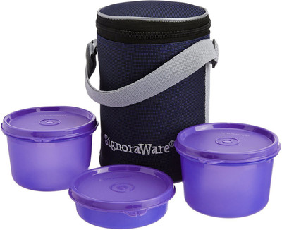 Signoraware Executive Lunch Box Medium 3 Containers Lunch Box(1080 ml)