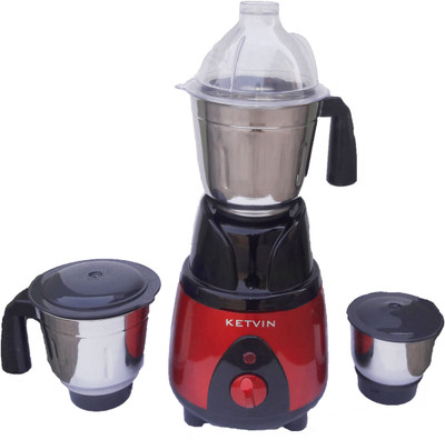 

KETVIN 601-M KWID MIXER CUM GRINDER 600 W Mixer Grinder(Red, Black, 3 Jars), Black;red