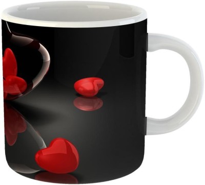 GiftOwl Best Valentine Red Heart ||Propose Day gift||Rose Day gift||Promise Day gift Coffee With Free Friendship band For Your Love Gift for Boyfriend, Girlfriend, Husband, Wife, Fiance, Spouse, Friends And Some Special Moments Birthday Gifts, Anniversery Gifts, First Valentine Day Gifts Ceramic Cof