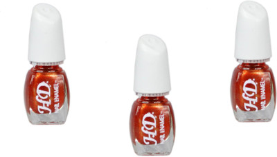 

Selva Front Multicolored Nail Paint Polish orange(Pack of 3)
