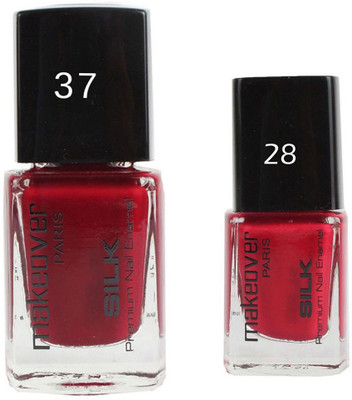 

Makeover Professional Nail Paint Combo Magneta-Marvel-37 , Rosewood-Pink-28 (9 ml, Pack of 2) Multi(Pack of 2)