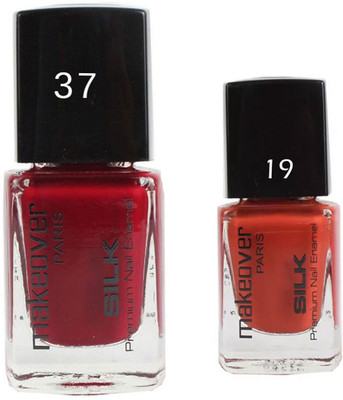

Makeover Professional Nail Paint Combo Magneta-Marvel-37 , Spicy-Magneta-19 (9 ml, Pack of 2) Multi(Pack of 2)