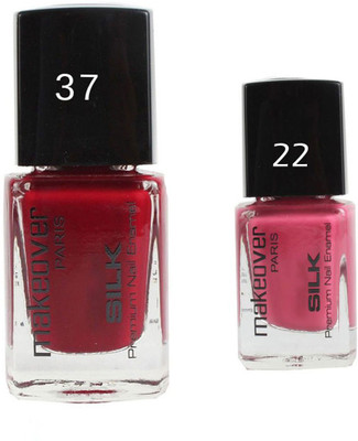 

Makeover Professional Nail Paint Combo Magneta-Marvel-37 , Glaze-Pink-22 (9 ml, Pack of 2) Multi(Pack of 2)