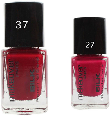 

Makeover Professional Nail Paint Combo Magneta-Marvel-37 , Love-Affair-27 (9 ml, Pack of 2) Multi(Pack of 2)