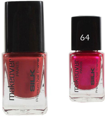 

Makeover Professional Nail Paint Combo Red-Brown-35 , Velvet-Wine-64 (9 ml, Pack of 2) Multi(Pack of 2)
