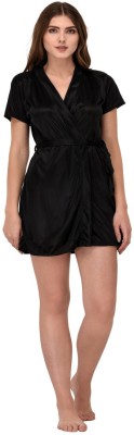 new blue eyes Women Nighty(Black)