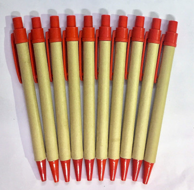 

INDOGIFTS paper Pen Ball Pen(Pack of 10)