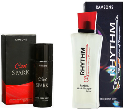 

RAMSONS RHYTHM PERFUME 100 ML+COOL SPARK PERFUME Eau de Parfum - 40 ml(For Men & Women)