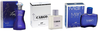 

cfs perfume Roll over image to zoom in CFS Cfs Cargo White Lady And Man Only Blue Perfume, Combo Of 3 - 100ml each Perfume - 100 ml(For Men & Women)