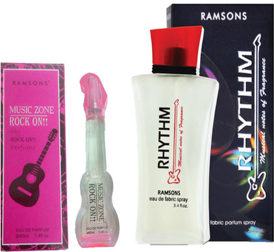 

RAMSONS RHYTHM PERFUME 100 ML+ MUSIC ZONE ROCK ON PERFUME 40 ML Eau de Parfum - 100 ml(For Men & Women)