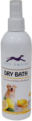 Pets Empire Dry Dog Shampoo Bath Lemon 250ML Anti-dandruff Lemon Dog Shampoo(250 ml)