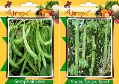 Airex Semphali and Snake Gourd Vegetables Seed (Pack Of 25 Seed * 2 Per Packet) Seed(25 per packet)