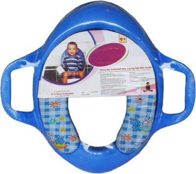 

Kidoyzz Soft Cushion Comfortable Potty Trainer Seat for Potty Training Seat with Support Handles for kids KDBYPS046 Potty Seat(Multicolor)