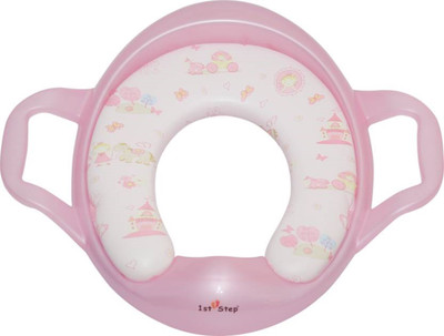 

Kidoyzz Soft Cushion Comfortable Potty Trainer Seat for Potty Training Seat with Support Handles for kids KDBYPS053 Potty Seat(Multicolor)
