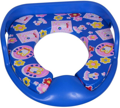 

Kidoyzz Soft Cushion Comfortable Potty Trainer Seat for Potty Training Seat with Support Handles for kids KDBYPS052 Potty Seat(Multicolor)