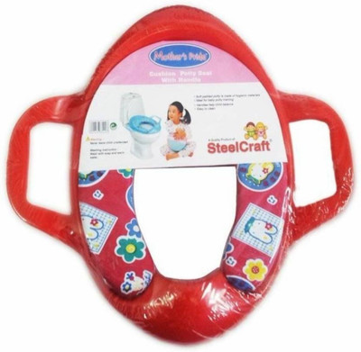 

Kidoyzz Soft Cushion Comfortable Potty Trainer Seat for Potty Training Seat with Support Handles for kids KDBYPS048 Potty Seat(Multicolor)