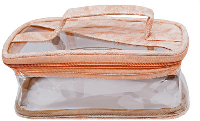 

Bagaholics Multifunction Transparent Beauty Travel Multipurpose Cosmetic Bag Organizer Case Makeup Pouch Toiletry Bag Cosmetic Bag(Orange)