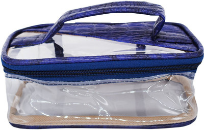 

Bagaholics Multifunction Transparent Beauty Travel Multipurpose Cosmetic Bag Organizer Case Makeup Pouch Toiletry Bag Cosmetic Bag(Blue)