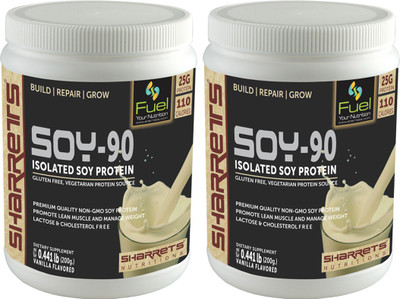 

SHARRETS NUTRITIONS NON GMO ISOLATED SOY PROTEIN VANILLA FLAVORE Plant-Based Protein(200 g, Vanilla)