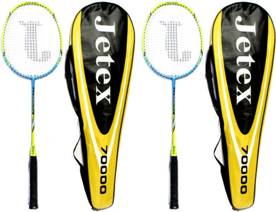 

jetex 70000 Yellow Strung Badminton Racquet(G4 - 3.25 Inches, 96 g)