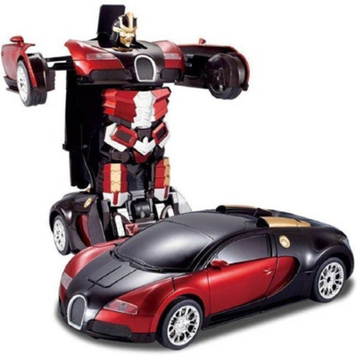 

higadget Transformer Remote Controlled Car And Robot(red,black)