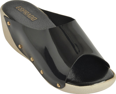 

ESPRADO Women Black Wedges