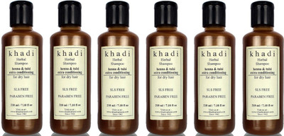 

Khadi Herbal HENNA & TULSI SHAMPOO WITH EXTRA CONDITIONING (SLS+SULFATE+PARABEN FREE)(1260 ml)