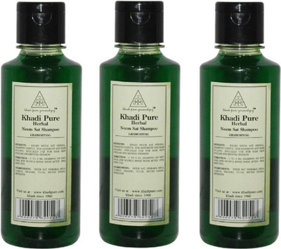 

KHADI PURE GRAMODYOG HERBAL NEEM SAT SHAMPOO(630 ml)