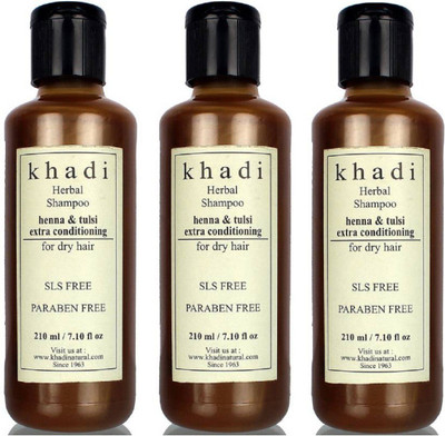 

Khadi Herbal HENNA & TULSI SHAMPOO WITH EXTRA CONDITIONING (SLS+SULFATE+PARABEN FREE)(630 ml)