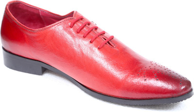 

DCOBS Red Party Genuine Leather Formal Shoes Party Wear For Men(Tan