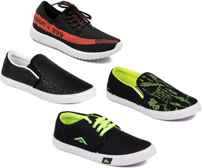 

Asian Men Casual & Running Shoes Combo Pack of 4 Casuals For Men(Multicolor