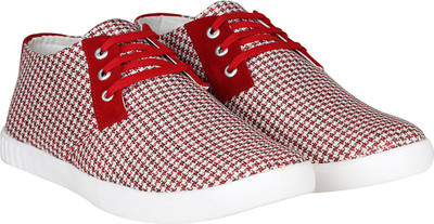 

Koxko Premium Casual Outdoors Canvas Dancing Shoes for Men Casuals For Men(Red
