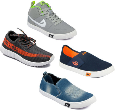 

Asian Men Casual & Running Shoes Combo Pack of 4 Sneakers For Men(Multicolor