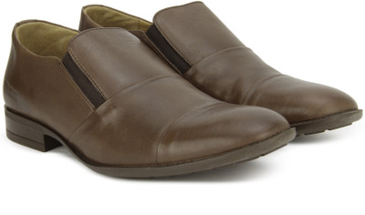 

Woods by Woodland Slip on For Men(Brown