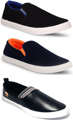 

Jetter Slip On Sneakers For Men(Multicolor, Black
