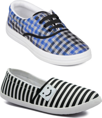 

Asian women's casual shoes combo pack of 2 Casuals For Women(Multicolor