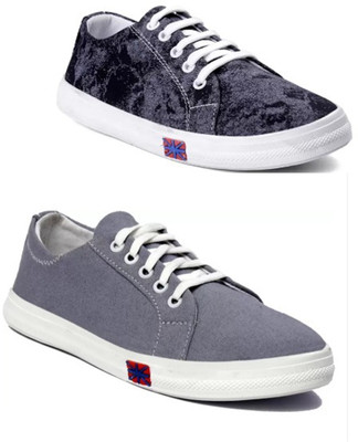 

Paduki 6023 Combo Shoes Sneakers For Women(Multicolor, Blackgrey