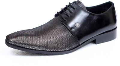 

DCOBS Black Genuine Leather Formal Shoes Party Wear For Men(Black