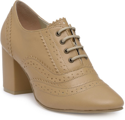 

Kanabis Brogues For Women(Tan