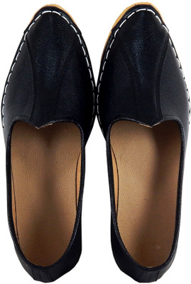 

ELS Chavla Mojaris Loafers For Men(Black