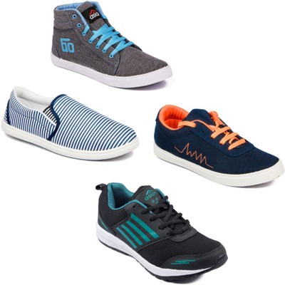 

Asian Men Casual & Running Shoes Combo Pack of 4 Sneakers For Men(Multicolor