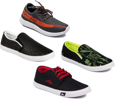 

Asian Men Casual & Running Shoes Combo Pack of 4 Casuals For Men(Multicolor