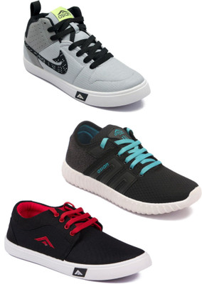 

Asian men's casual & sports shoes combo pack of 3 Casuals For Men(Multicolor
