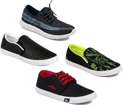 

Asian Men Casual & Running Shoes Combo Pack of 4 Casuals For Men(Multicolor