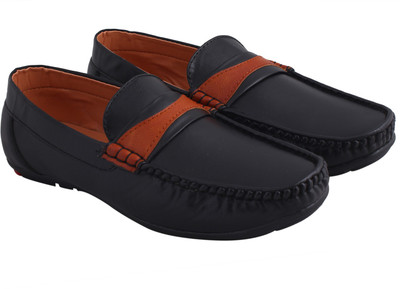 

Crunx Moccasin Loafers For Men(Black