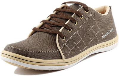 

GSTM Synthetic Leather Casual Partywear Wedding Sneakers Shoes For Men's And Boys Brown Colour Casuals For Men(Brown