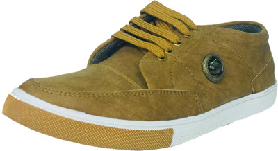 

joshishoes Brown Colour Sneakers for Men Sneakers For Men(Brown